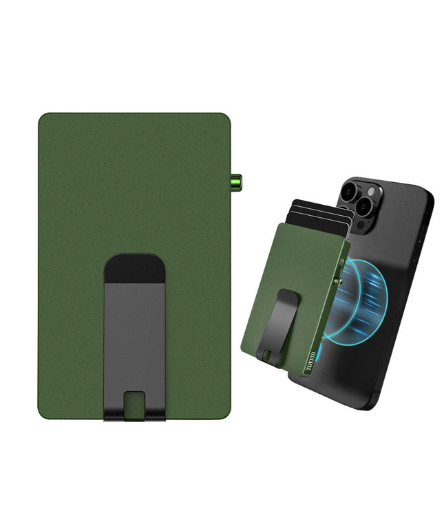Minimalist Pop up Wallet with Money Clip, All Aluminum Slide Rfid Slim Card Holder-0