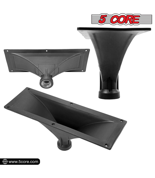 5 CORE 15x5 Rectangle Plastic Screw-On Horn for Assorted Speaker Cabinets 34mm Throat HISE 15X5 1PC-1