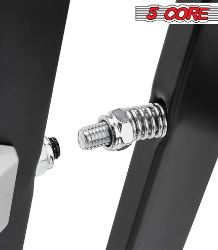 5Core Keyboard Stand Double X Style Adjustable Piano Riser For 49 To 88 Keys + Gear-2