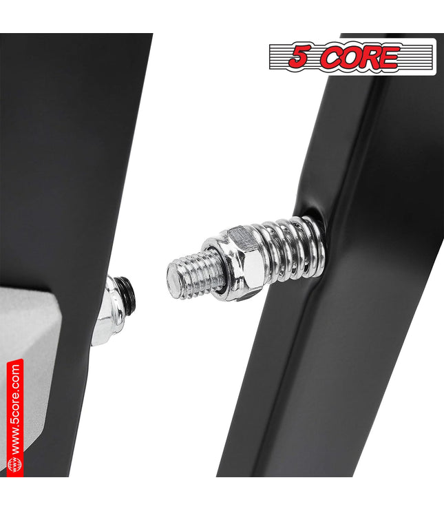 5Core Keyboard Stand Double X Style Adjustable Piano Riser For 49 To 88 Keys + Gear-2
