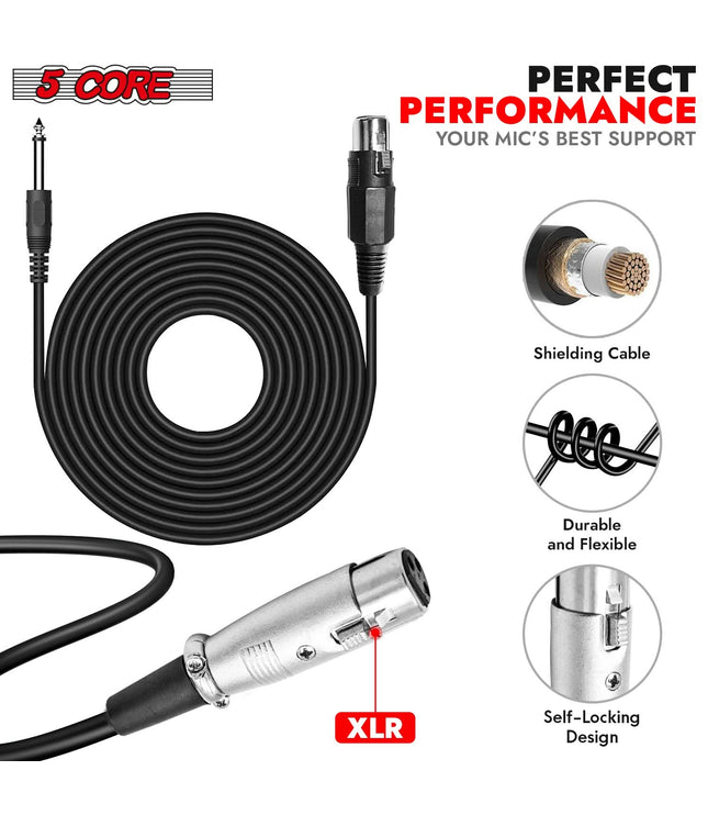 5Core XLR Microphone Dynamic Mic Karaoke Singing Studio Mics Handheld Microfono-2