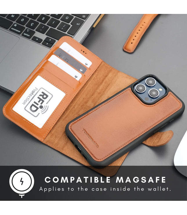Casper iPhone 16 Pro Max Wallet Case Leather MagSafe-2
