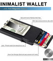 Black / Size(10*6.5*1cm)+All aluminum+Magnetic / 1pack+Clip+Metal Ring