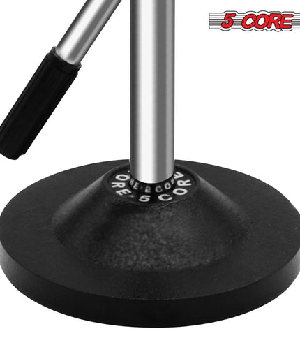 5Core Desktop Mic Stand Universal Desk Microphone Holder Table Top Round Base Stands-4