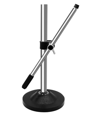 5Core Desktop Mic Stand Universal Desk Microphone Holder Table Top Round Base Stands-0