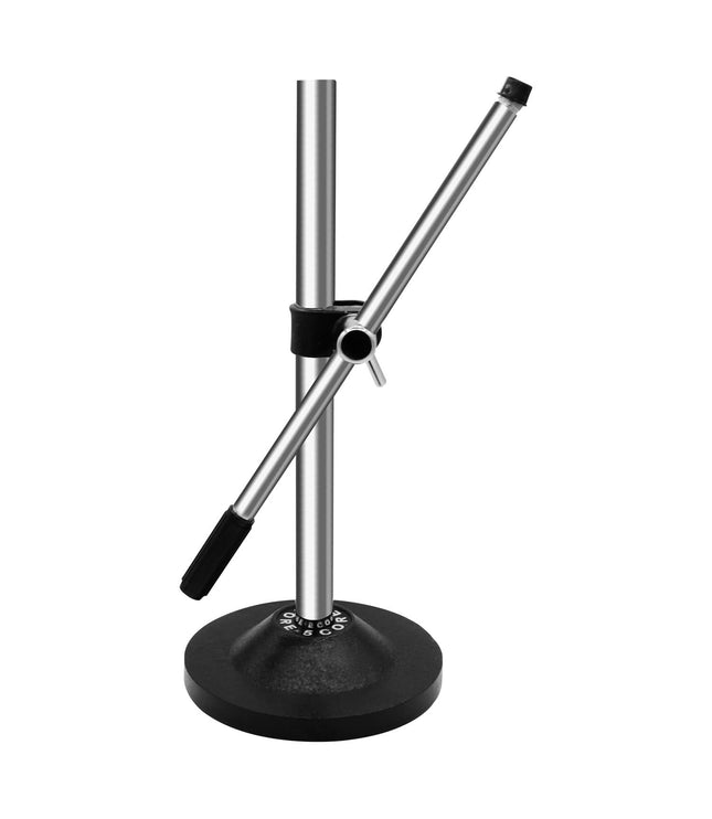 5Core Desktop Mic Stand Universal Desk Microphone Holder Table Top Round Base Stands-0