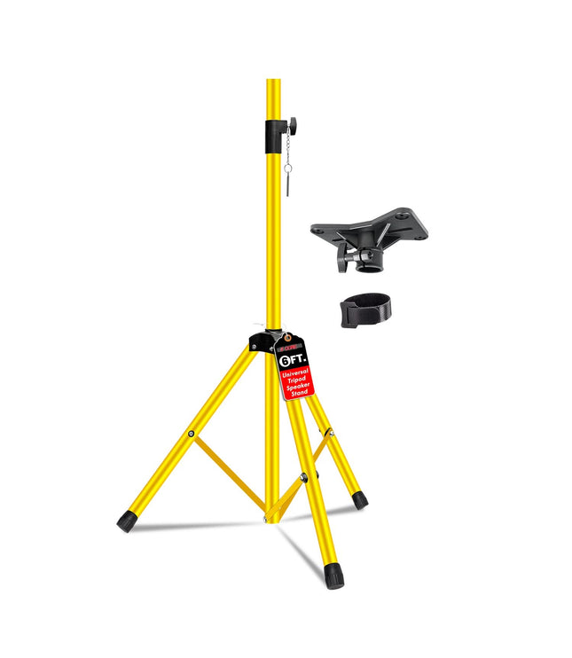 5 Core Speaker Stand Height Adjustable PA DJ Tripod Studio Monitor Stands w 35mm Compatible Insert-0