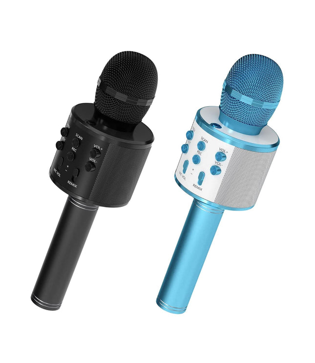 5Core Wireless Karaoke Microphone Bluetooth Mic Portable Handheld Microfonos Inalambricos BLACK & BLUE-0