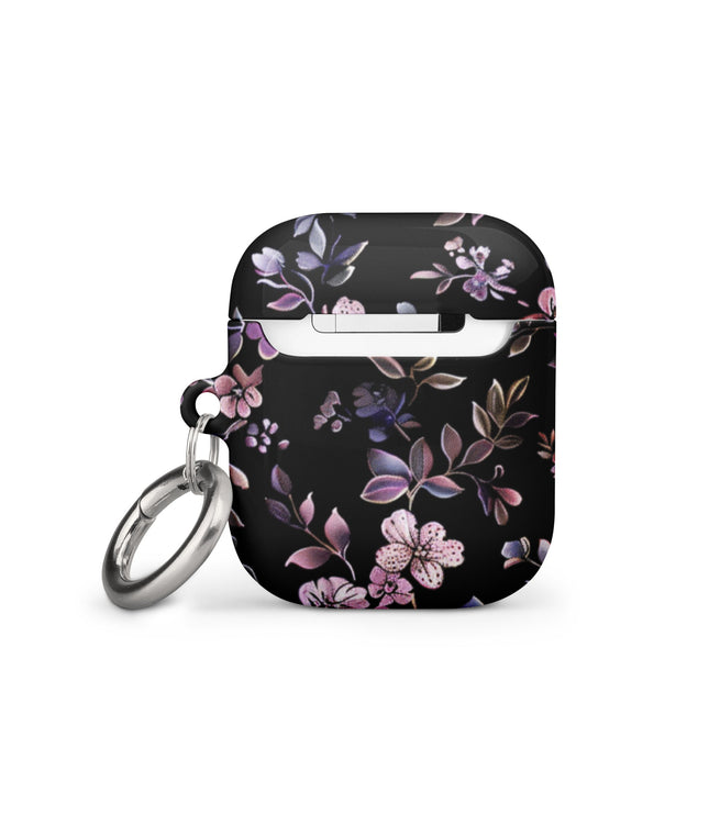 Black Floral Case for AirPods-2