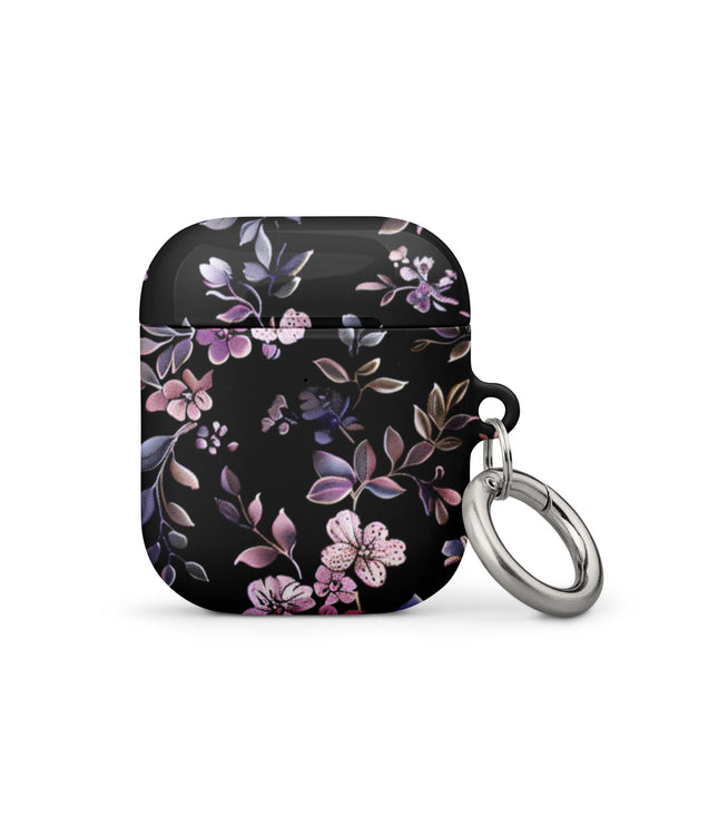 Black Floral Case for AirPods-0