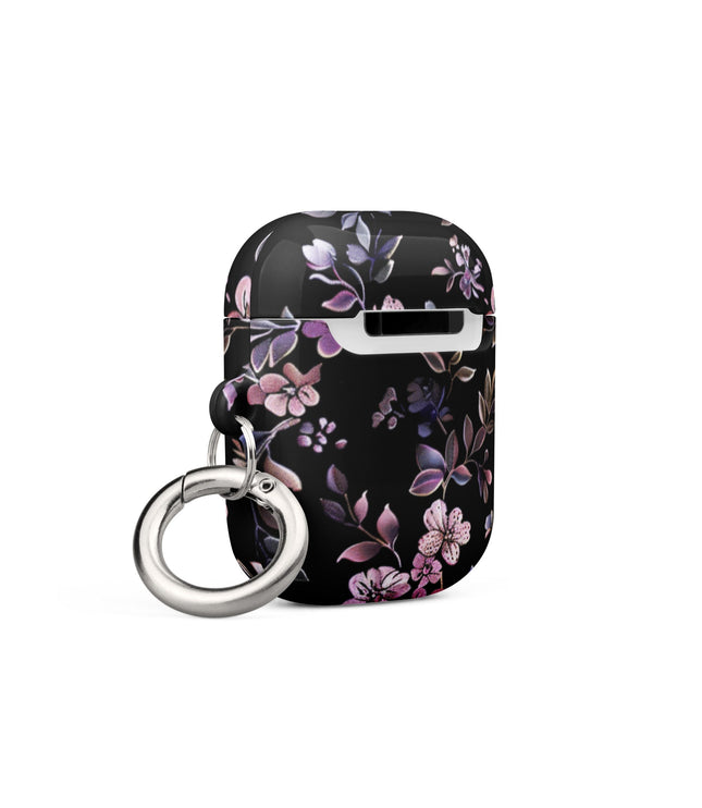 Black Floral Case for AirPods-3