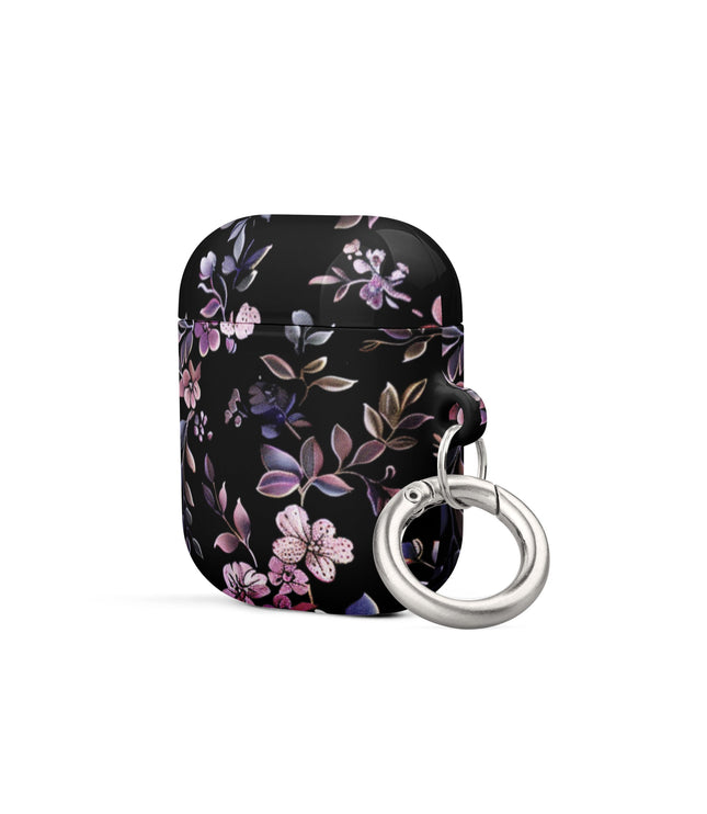 Black Floral Case for AirPods-1