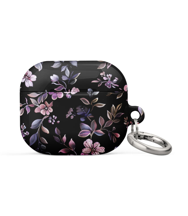 Black Floral Case for AirPods-7