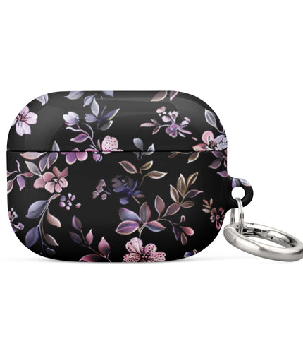 Black Floral Case for AirPods-5