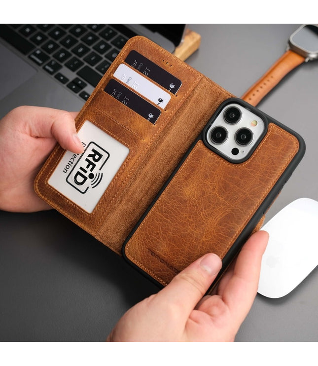 Casper iPhone 16 Pro Max Wallet Case Leather MagSafe-7