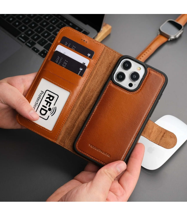 Casper iPhone 16 Pro Max Wallet Case Leather MagSafe-0
