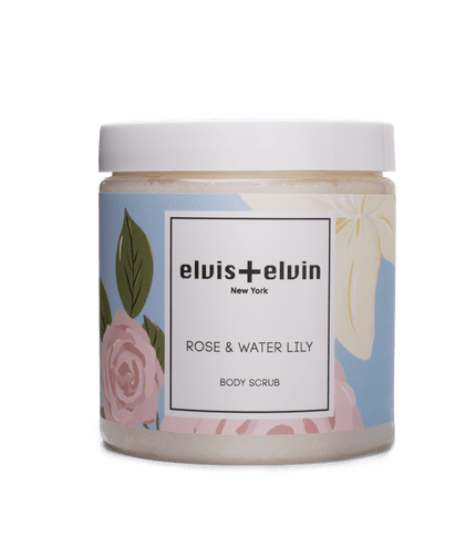 elvis+elvin Rose & Water Lily Body Scrub with Dead Sea Salt 300ml - NXT Door