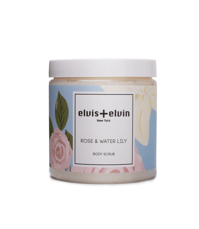 elvis+elvin Rose & Water Lily Body Scrub with Dead Sea Salt 300ml - NXT Door