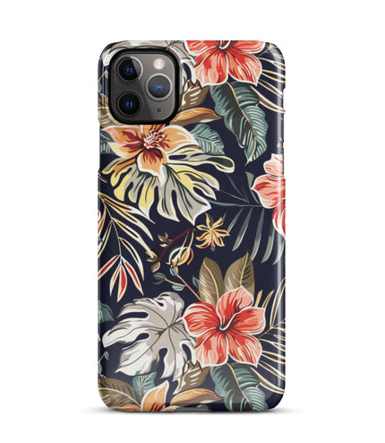 Tropical Floral Phone case for iPhone-4