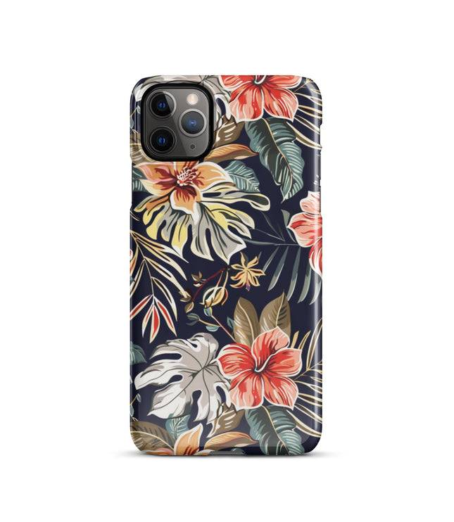 Tropical Floral Phone case for iPhone-4