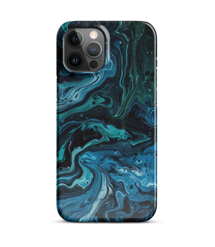 Abstract Blue Phone case for iPhone-12