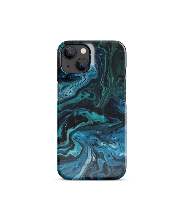 Abstract Blue Phone case for iPhone-22