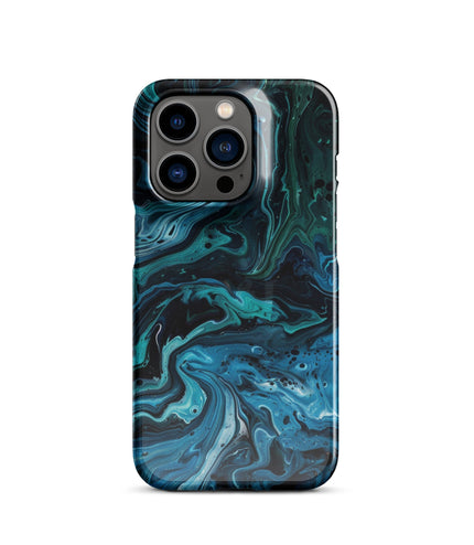 Abstract Blue Phone case for iPhone-26