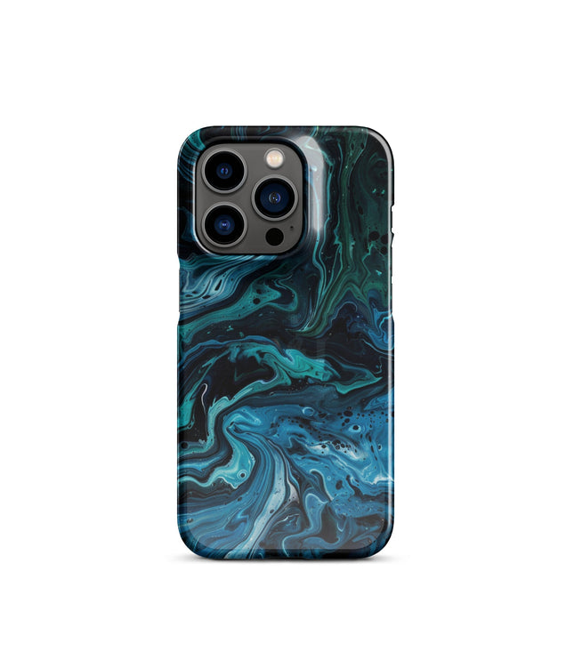 Abstract Blue Phone case for iPhone-26