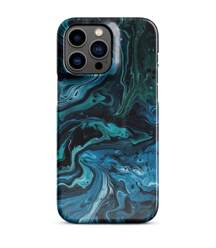 Abstract Blue Phone case for iPhone-28