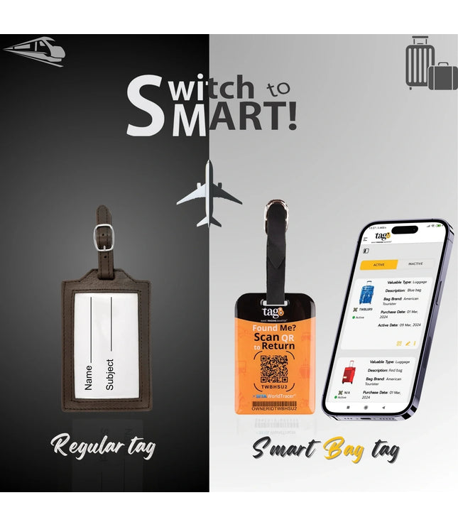 Smart Bag Security Tag - Jacksonville FL [Pack 2]-1